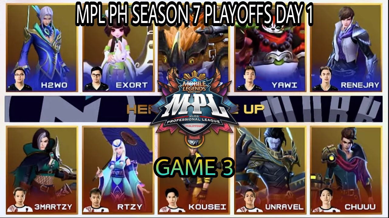 (ENGLISH) NXP VS WORK [GAME 3] | NEXPLAY ESPORTS VS WORK AUSTER FORCE | MPL-PH S7 PLAYOFFS DAY 1