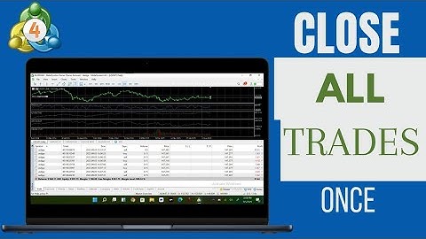 How To Close All Trades At Once In MT4 PC | Close Trades On MT4 PC 