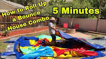 How to Roll Up a Bounce House Combo