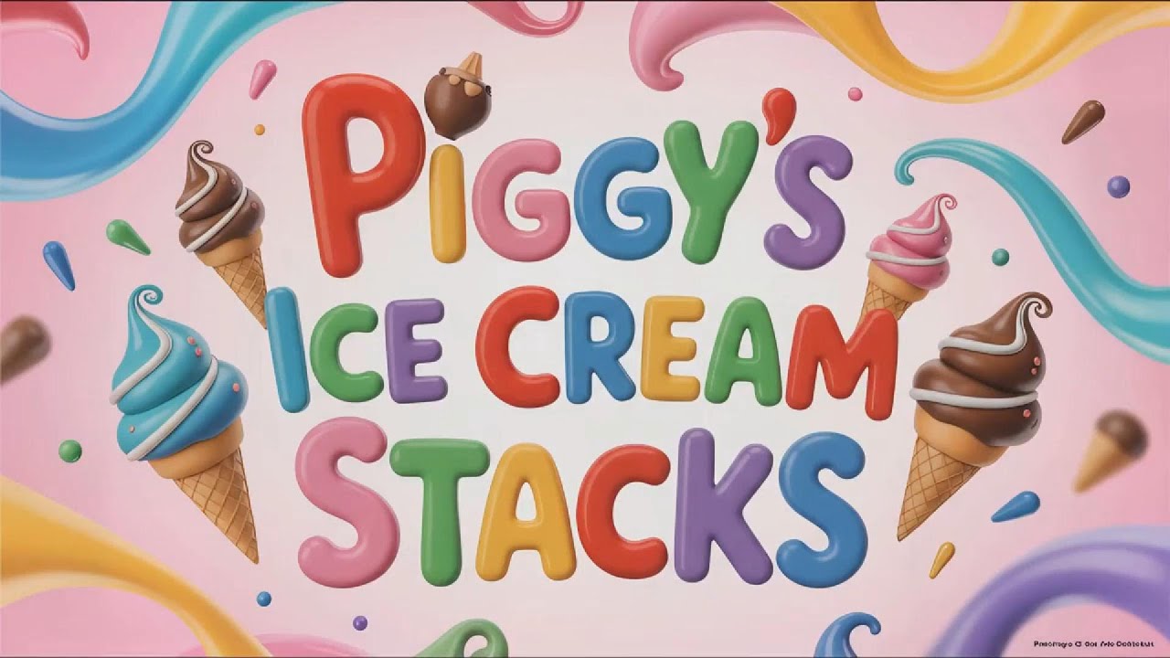 Piggy’s Ice Cream Stacks | Nursery Rhymes | Simple Educational Fun Song