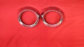 1951 Pontiac NOS Tail Light Bezels
