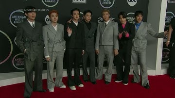 BTS arrived with loud fan chants from ARMYS @AMA