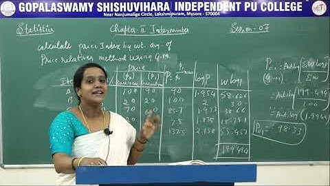 STATISTICS | ll PUC | CH 02 | INDEX NUMBER - WEIGHTED PRICE RELATIVE USING AM & GM | S07