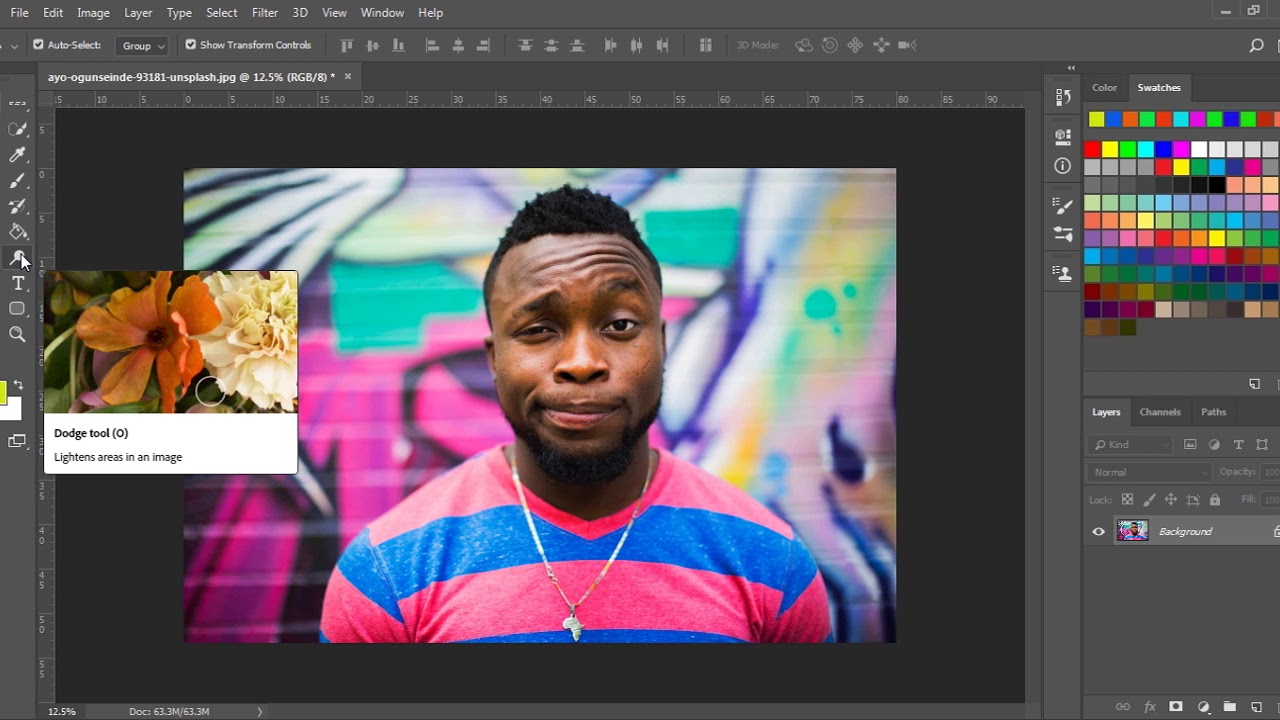 DODGE TOOL Adobe Tutorial YouTube