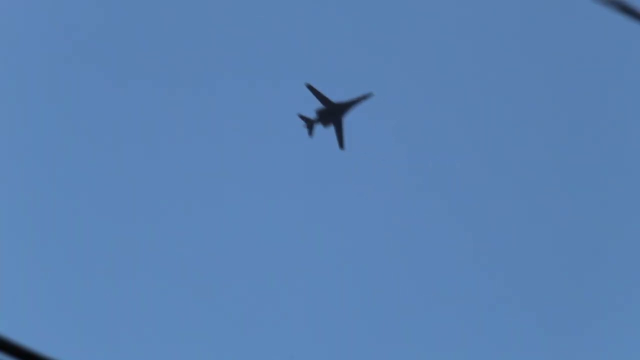 Super Bowl 60 Fly over Practice B-1, F-15/18/35