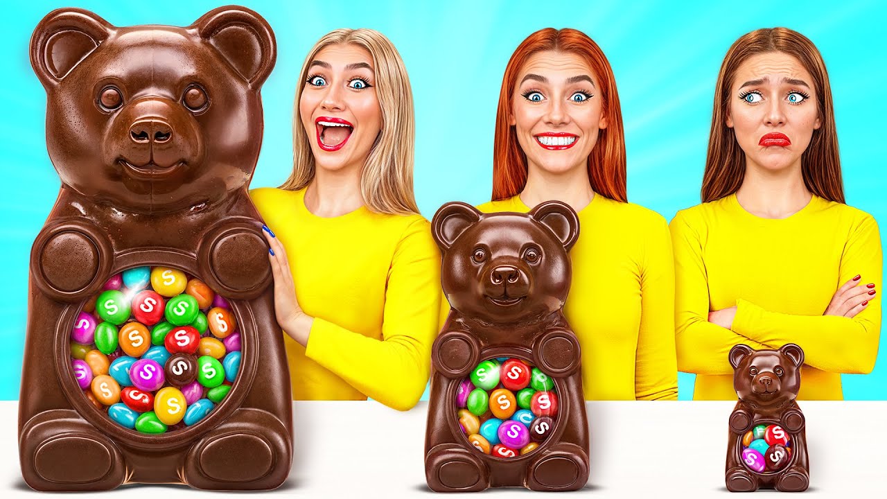 Big, Medium and Small Plate Challenge | Food Battle by Funny DO ...