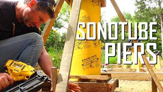 Building Concrete Piers from Sonotubes // E154