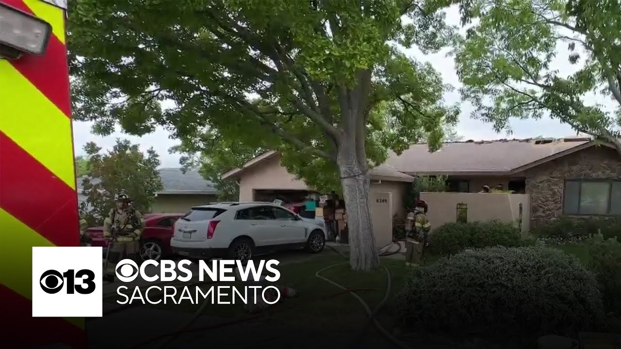 1 person hospitalized after Carmichael house fire - YouTube