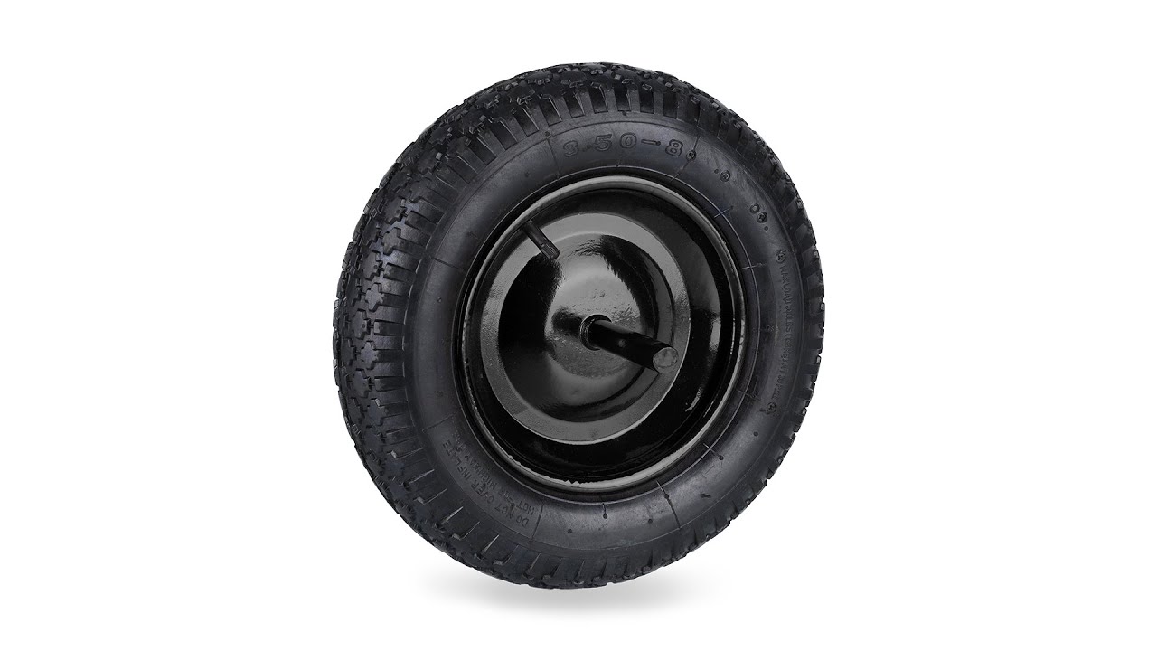 PU 14 Schubkarrenrad 3.50-8 – Pannensicherer Vollgummireifen Für Garten & Bau