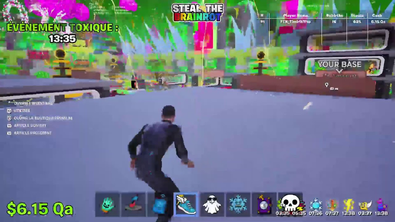 Live chill admin abuse steal a brainrot fortnite