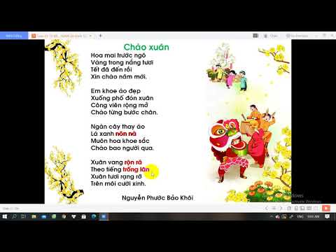 Video HDHT lớp 1 môn Tiếng Việt, Chủ đề: Tết quê em, Bài: Chào Xuân