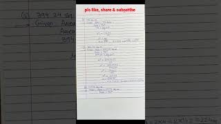 MAH STATE BOARD 8th Maths Ch 15 Practice Set 15.6 Q1 TO Q4  Solution # Youtube Shorts