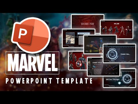 Free Template PPT || MARVEL animation || Animation PPT template inspired by MARVEL || AVENGERS