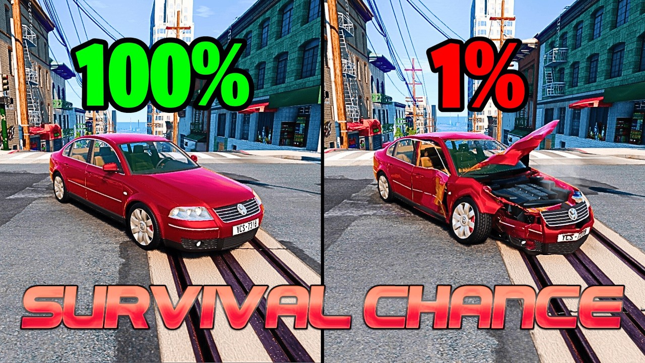 Best of Realistic Survival Chance Crashes #4 | BeamNG.drive