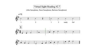 Virtual Sight Reading level 2.7 (Saxophone)