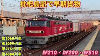 EF510-11号機牽引の4084レを含む、貨物列車4本編集。