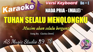 TUHAN SELALU MENOLONGKU KARAOKE  ROHANI KRISTEN NADA PRIA (MALE)  Do = E