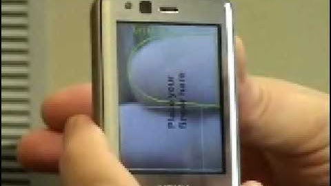 fingerprint recognition using mobile camera phone