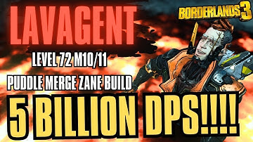 Borderlands 3 | BEST Puddle Merge Zane Build | LavAgent | Level 72 Mayhem 11 Build + SaveFile