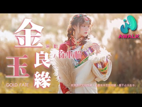 徐心愉 - 金玉良缘（原唱：付雪）『就算是天定的良缘，也会有辛苦对和错，都不必太在乎。』【动态歌词 | Pinyin Lyrics】【十一月新歌】【AWALK MUSIC】