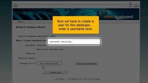 How to create a MySQL database in cPanel   cPanel Video Tutorial   Part27hw
