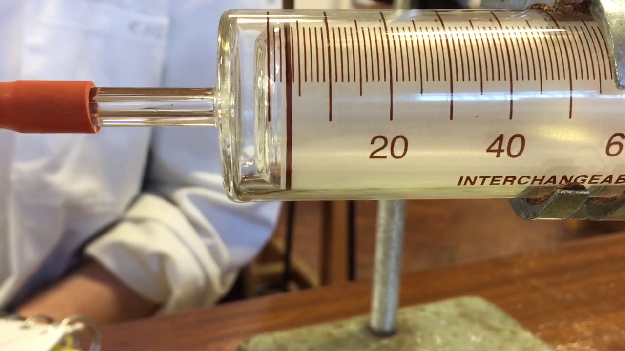 Gas collection (syringe) YouTube