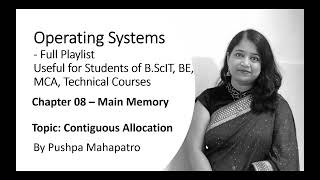 29 Chapter 08 Main Memory, Contiguous Allocation