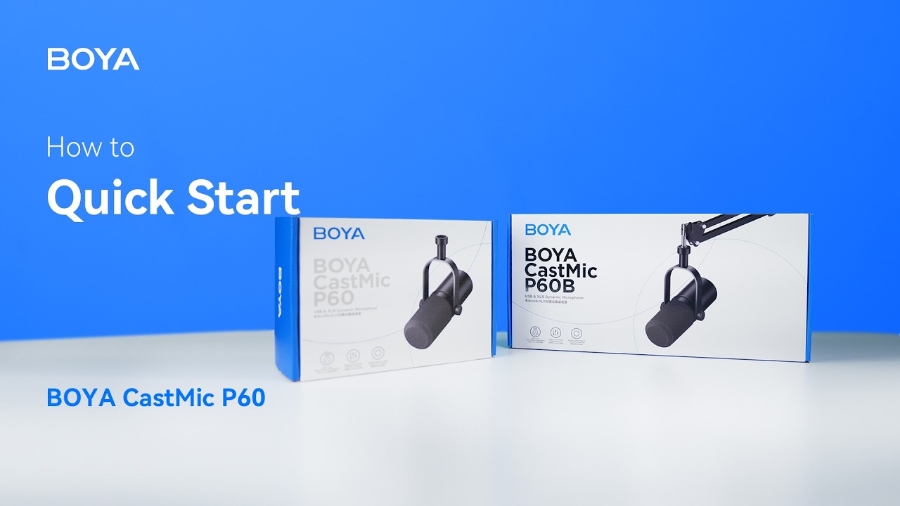BOYA Castmic P60｜USB & XLR Dynamic Microphone