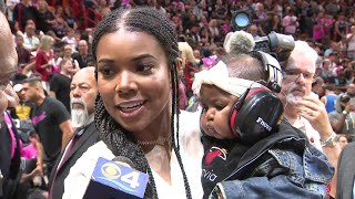 Celebrity WEB EXTRA: Gabrielle Union On Dwyane Wade's Final Home Game Wealth