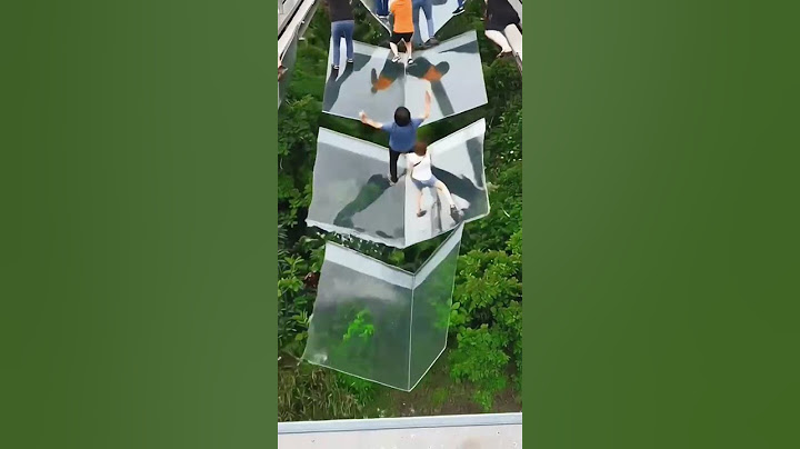 SHOCKING Moment Glass Bridge COLLAPSES While You're Walking 😲