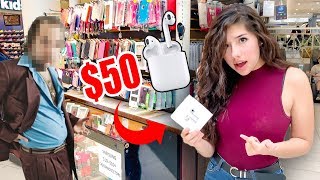 I Bought FAKE AirPods at the Mall !!