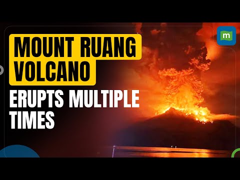 Indonesia's Mount Ruang Volcano Erupts Five Times In A Row | Authorities Issue Tsunami Warnings Episode cover