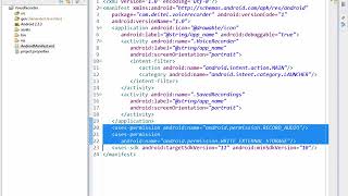 Lesson16 02 Reviewing the AndroidManifest xml file