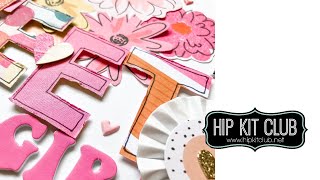 Moodboard Inspired layout - July kits | Hip Kit Club | Sweet Girl | Vicki Parker