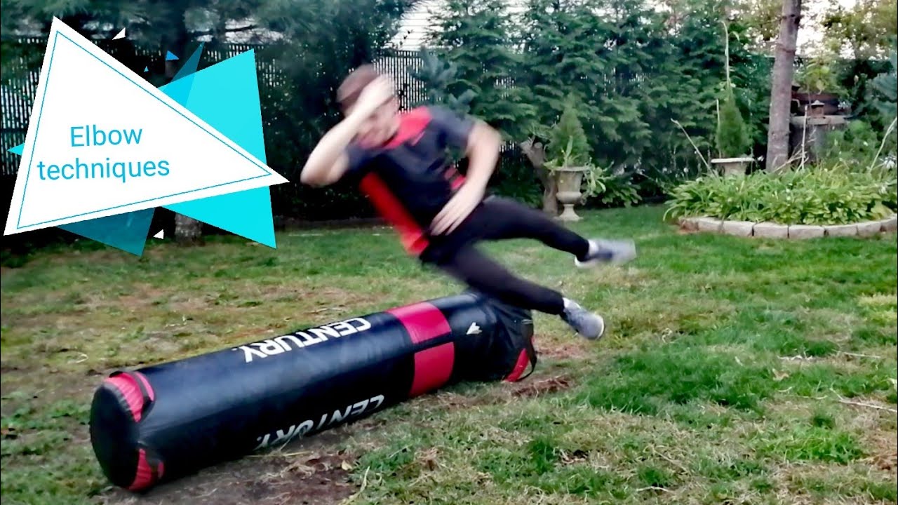 Taekwondo elbow strike combination tutorial punching bag taekwondo