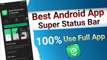 Super Status Bar Kaise Use Kare // How to install super status bar on any Android phone