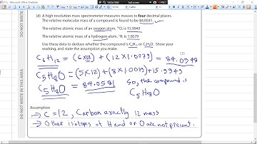 Edexcel AS IAL Chemistry Unit 1 Question Paper May 2016 question 17 (C) & (D)  Solution