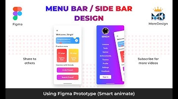 Menu Bar | Sidebar design in Figma basic design tutorial