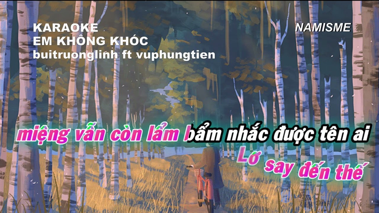 KARAOKE - Em Không Khóc - buitruonglinh ft vuphungtien