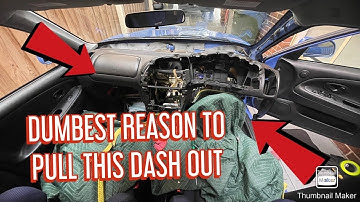 Lancer EVO 6 dash removal NIGHTMARE!