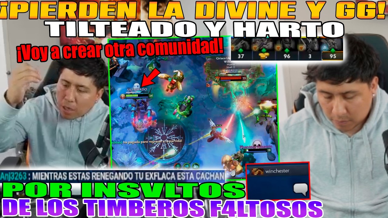 PIERDEN LA DIVINE Y GG!! MACARIUS TILTEADO Y HARTO POR INSVLT0S DE LOS TIMBEROS MAS F4LT0SOS DOTA 2