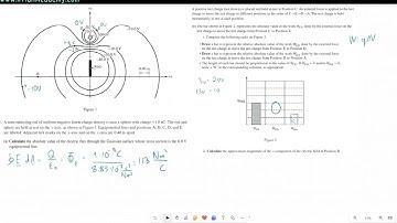 AP Physics  C: E& M Algebra Based 2024 FRQ Video Solution set 2 Q1b