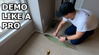 How To Remove Carpet and Baseboards
I am installing new vinyl flooring in some bedrooms. I will be replacing the baseboards as well. Here I show you how to remove the carpet, underlay and smooth edge. I will show you the best way to remove baseboards without damaging the walls.
#demo #carpet #baseboards
Follow Me on Instagram and Twitter @brentdarlington
Tools (Amazon Affiliate Links, Ads)
Pry Bar: https://amzn.to/2N9vi6V
Knife: https://amzn.to/2tEckyu How To Remove Carpet and Baseboards