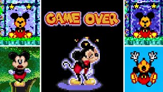 Evolution Of Castle Of Illusion Game Over Screens All Intros