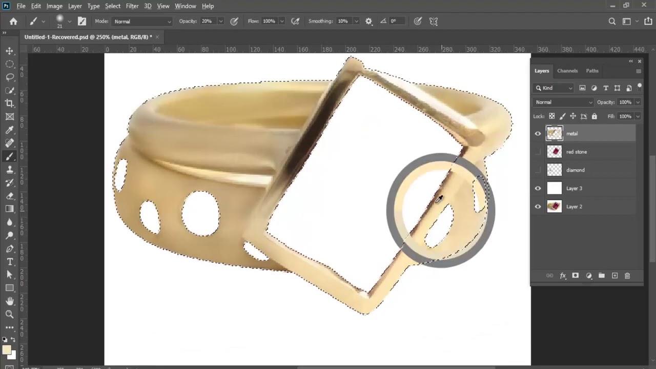 jewelry retouching service tutorial - Photo retouch house