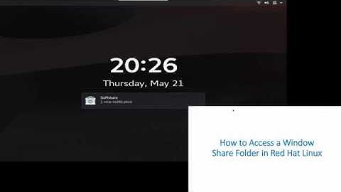 How to Access a Windows Share in RedHat Linux