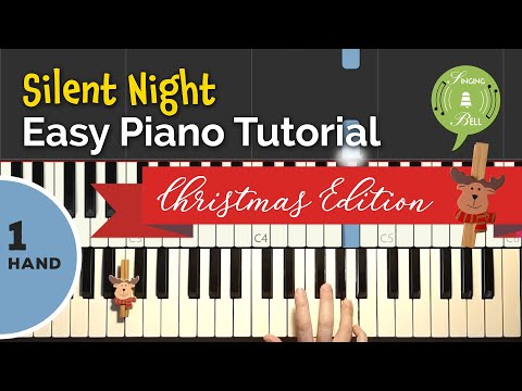 Silent Night on Piano | Easy Christmas Music Tutorial (Right Hand)