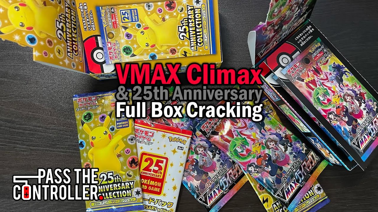 Japanese VMAX Climax Booster Box & 25th Anniversary Booster Box Opening