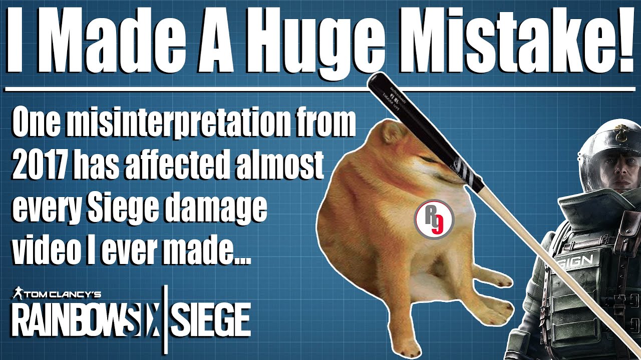 Most Of My Damage Stat Analyses Have Been Affected By This - Rainbow Six Siege