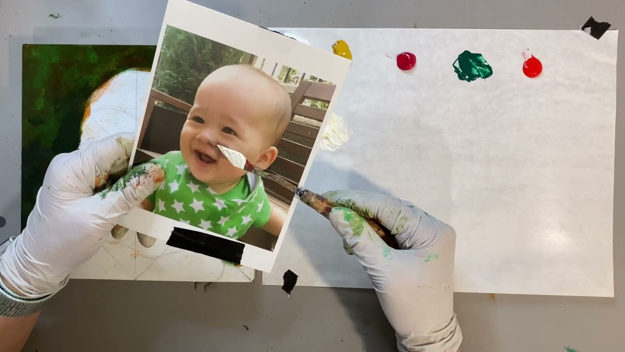 Acrylic Painting Portrait Demo for Seattle League of Artists: "Nicky"